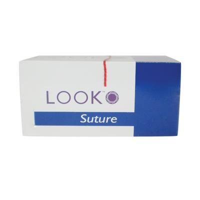 Silk Suture, Black Braided, Size 8-0, 12"/30cm, Side Cutting Lancet, 6.6mm, 3/8 Circle, 12/bx