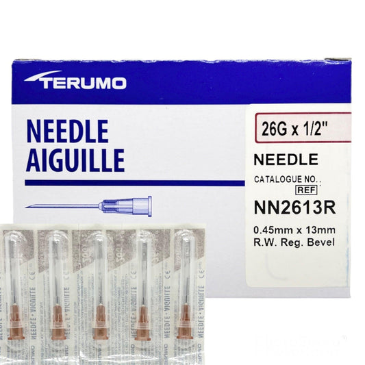 Regular Wall Needle, 26G x 1/2", 100/bx, 10 bx/cs (US Only)