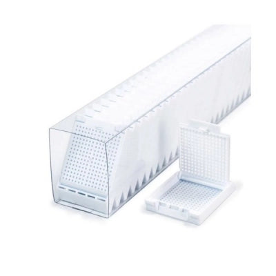 Slimsette Biopsy Cassettes in Quickload Sleeves, White, 75/sleeve, 10 sleeve/cs