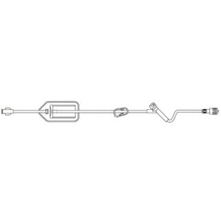 Filtered Add-On Extension Set, Female Luer Lock, 1.2 Micron Filter, SAFELINE Valve Injection Site 6" Above Distal End, SPIN-LOCK Connector, DEHP-Free, Latex Free (LF), 5.1mL Priming Volume, 16"L, 50/cs (Rx) (Continental US+HI Only)