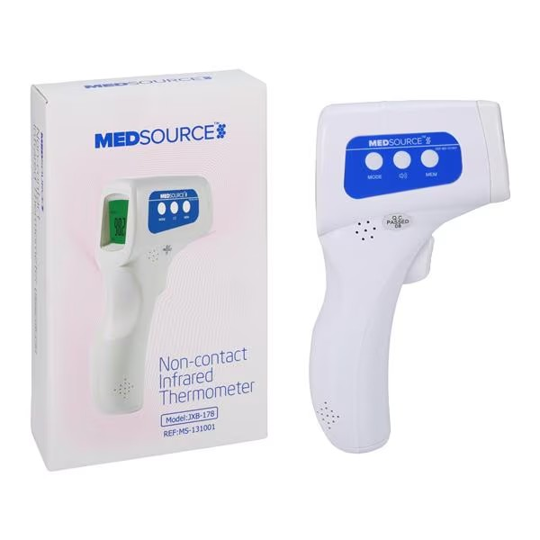 IR200 Non-Contact Infrared Thermometer Reusable AA Batteries Ea (MS-131001)