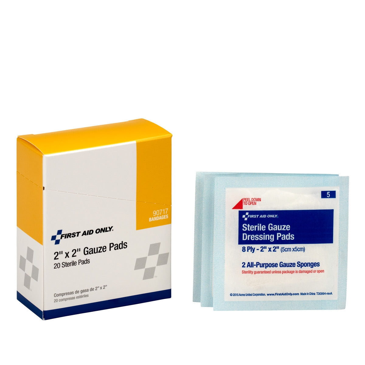 Sterile Gauze Pads, 2"x2" 20/bx (DROP SHIP ONLY - $150 Minimum Order)