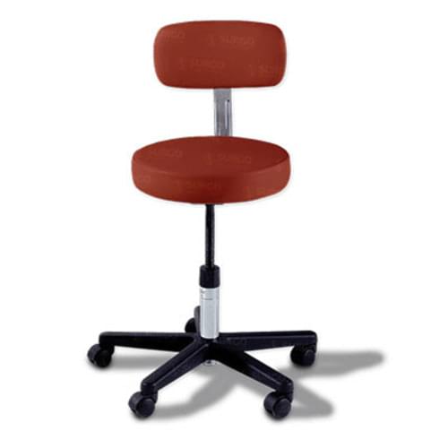 271 Basic Stool, w/ Back, Manually Adjustable, Cranberry (US Only) (DROP SHIP ONLY) (Delivery Info Sheet Required)
