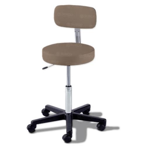 273 Basic Stool, w/ Back, Pneumatically Adjustable, Robust Brown (US Only) (DROP SHIP ONLY) (Delivery Info Sheet Required)