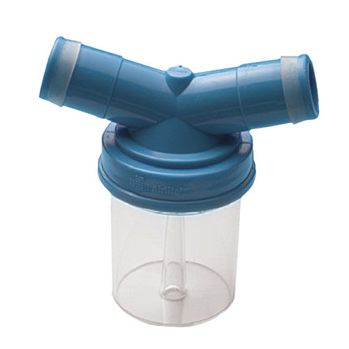 AirLife Inline Water Trap, 22 mm OD Connections, Disposable, 50/cs