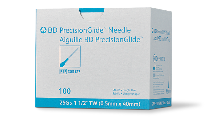 Needle, 25G X 1-1/2" , Non-Sterile, Regular Bevel, Bulk, 5000/cs (Continental US Only) (Drop Ship Requires Pre-Approval)