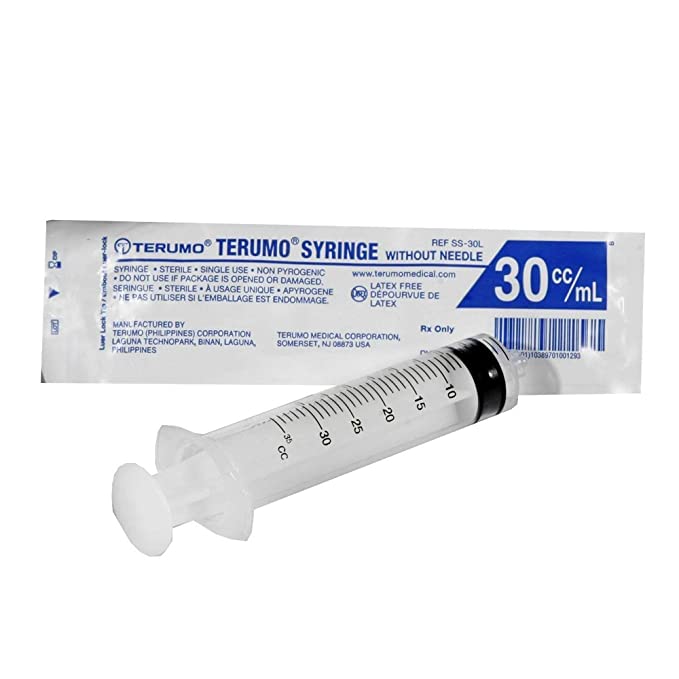 Syringe, 30cc, No Needle, Luer Slip Tip, 25/bx, 4 bx/cs (US Only)