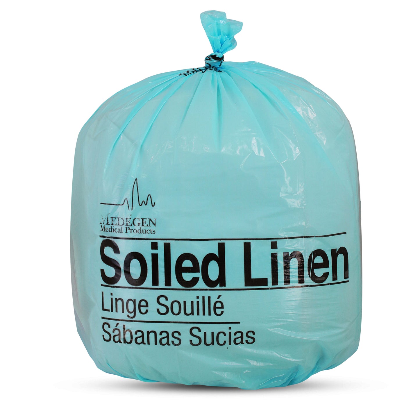Soiled Linen Bag, 30_" x 41", Blue/ Black, 1 mil, 20-30 Gal, 250 rl/cs