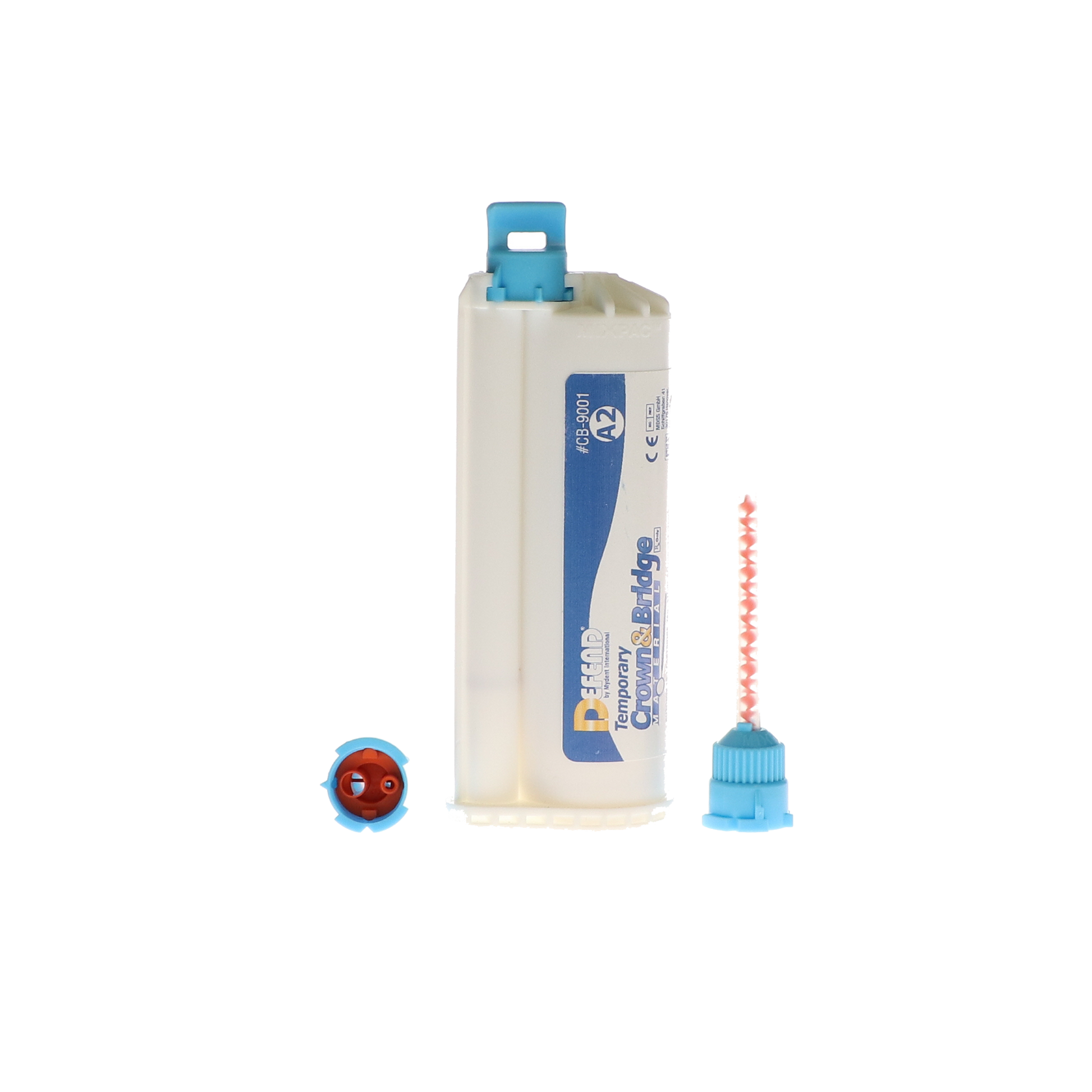 Temporary Crown & Bridge Material, 76gm Cartridge & (10) T-Mixer Tips, Shade A2