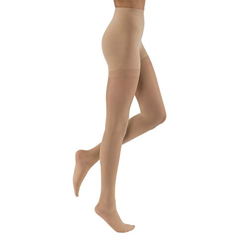 Compression Stocking, Waist High, 15-20 mmHG, Closed Toe, Natural, Large (Continental US Only)