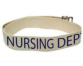 Gait Belt, Nursing Dept, #8 Natural, 2" x 54" (A handling charge of $9.95 will be added to any order under $25.00) (DROP SHIP ONLY)