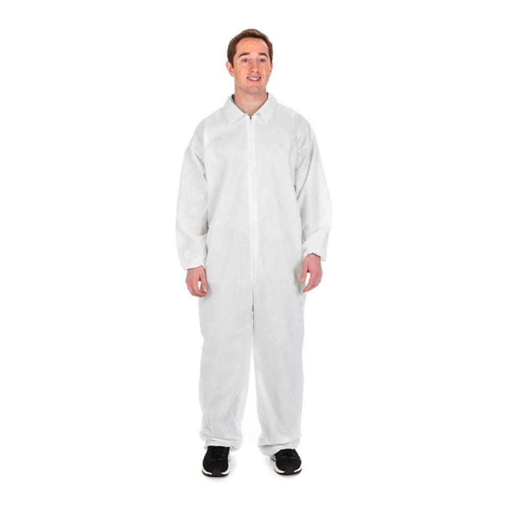 Coveralls, Elastic Cuff/Ankle, Heavy Weight, 2X-Large, White, 24/cs (Continental US Only) (On Vendor Allocation - Availibility May Be Limited)