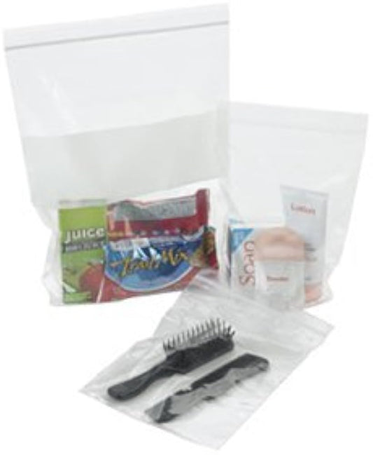 Bag, 4" x 8", Print Label / No Print, 2 Mil, Clear/ No Print, 100/bx, 10 bx/cs