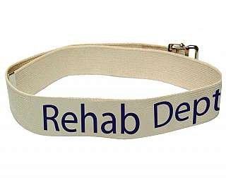 Gait Belt, Rehab Dept, #8 Natural, 2" x 72" (A handling charge of $9.95 will be added to any order under $25.00) (DROP SHIP ONLY)