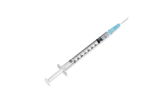 Tuberculin Syringe, 1mL, Detachable Needle, Slip Tip, 25G x 5/8", 100/bx, 8 bx/cs (Continental US Only) (Drop Ship Requires Pre-Approval)