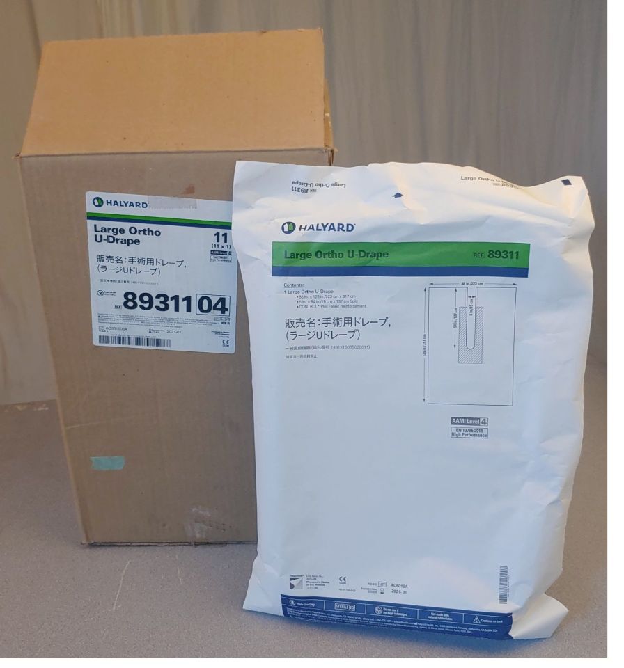 Ortho U-Drape, Large, 88" x 125", Sterile, 11/cs (US Only)