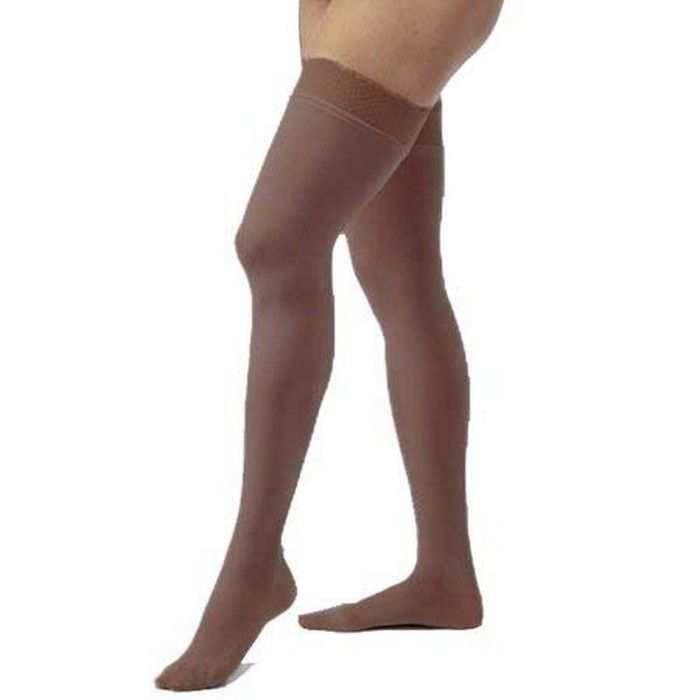 Compression Hose, Thigh High, 30-40 mmHG, Closed Toe, Honey, Small (Continental US Only)