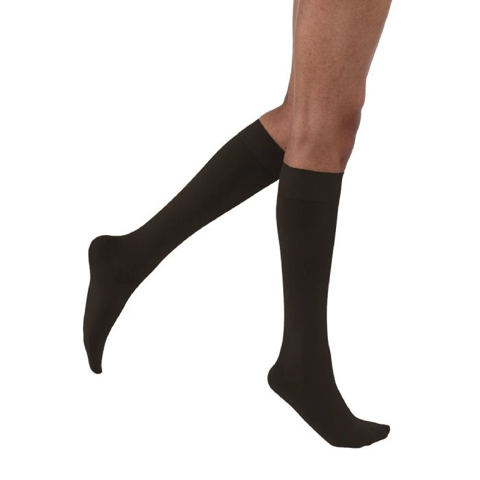 Opague Knee Highs with Softfit Technology, 20-30, Black, Large, Full Calf, 1/pr (Continental US Only)