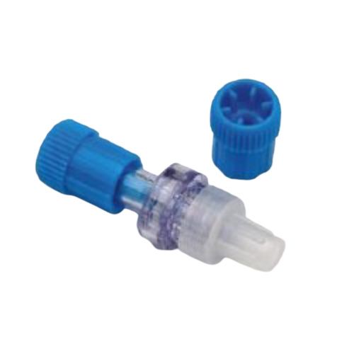 SAFSITE Valve Allows Aspiration, Injection or Gravity Flow of Fluids, Luer Taper Operated, Normally Closed, Includes Extra B1000 Replacement Cap, 0.12mL Priming Volume, 100/cs (Rx) (Item is Non-Returnable) (Continental US+HI Only, Excluding IN and ND)