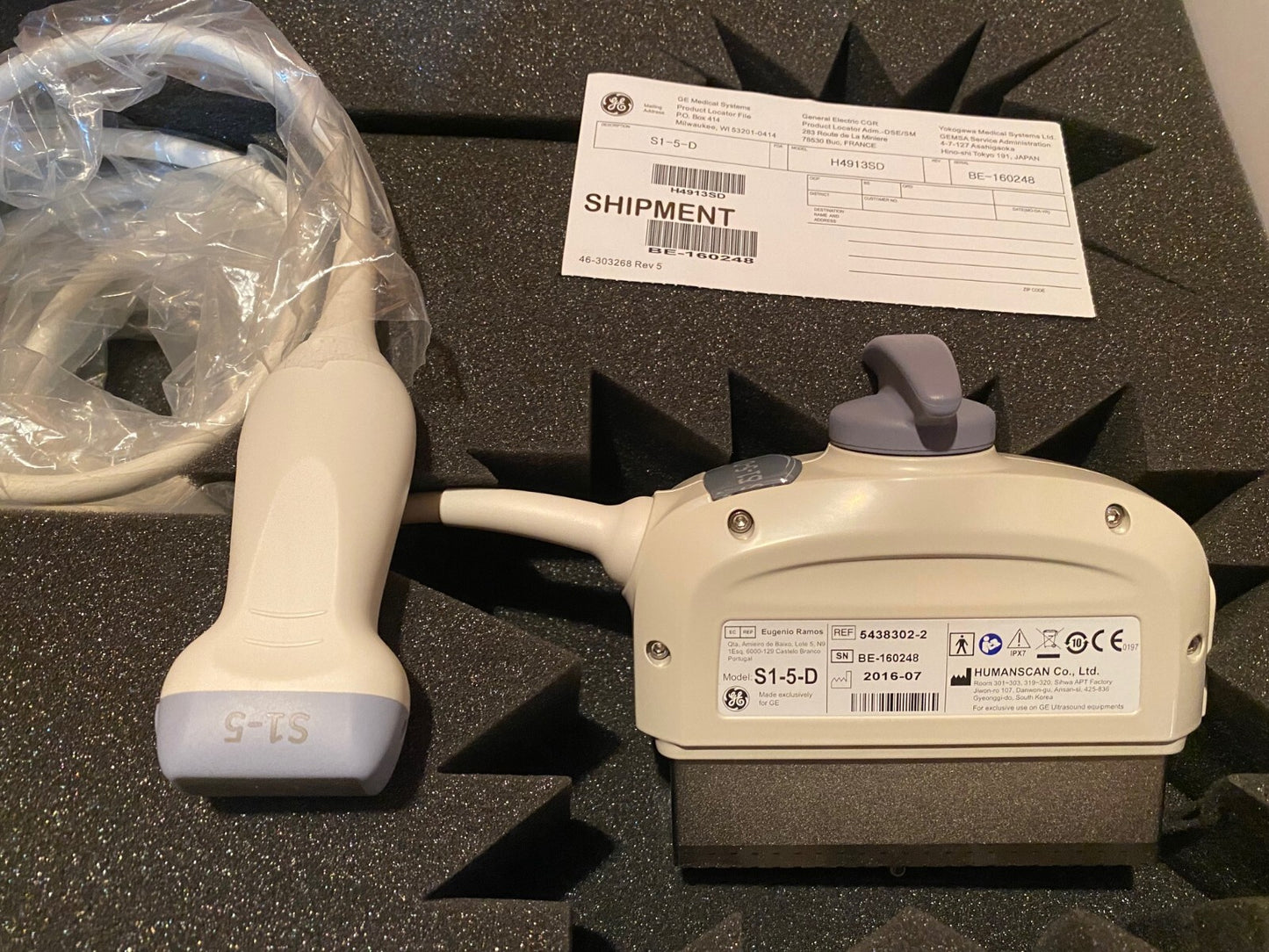 S1-5-D Phased Array Probe (DROP SHIP ONLY) (Continental US Only) (Not Available to Vet or Government Markets) (Pricing Listed is an Estimate and may Change without Prior Notification; Please Contact your GE Sales Rep for an Accurate Price Quote) 
