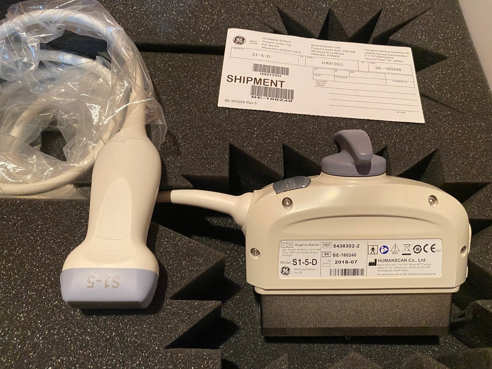 S1-5-D Phased Array Probe (DROP SHIP ONLY) (Continental US Only) (Not Available to Vet or Government Markets) (Pricing Listed is an Estimate and may Change without Prior Notification; Please Contact your GE Sales Rep for an Accurate Price Quote) 