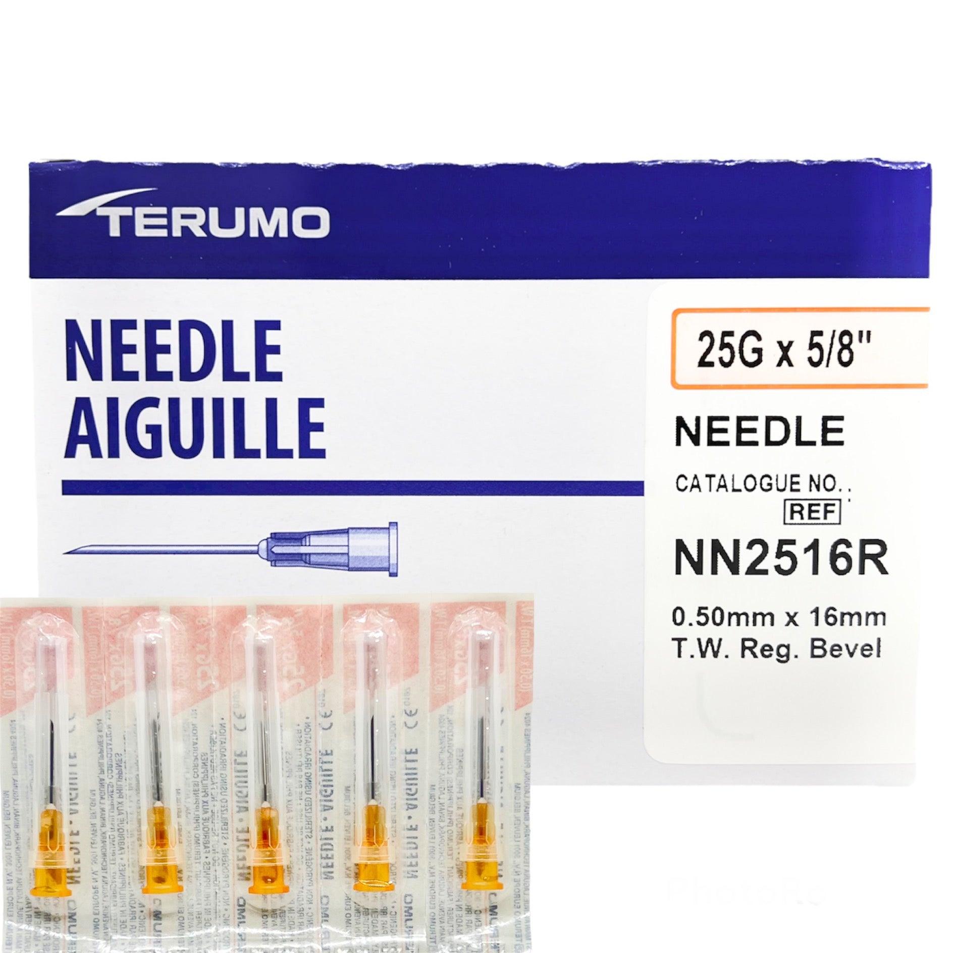 Thin Wall Needle, 25G x 5/8", 100/bx, 10 bx/cs (US Only)