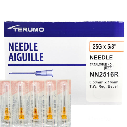 Thin Wall Needle, 25G x 5/8", 100/bx, 10 bx/cs (US Only)