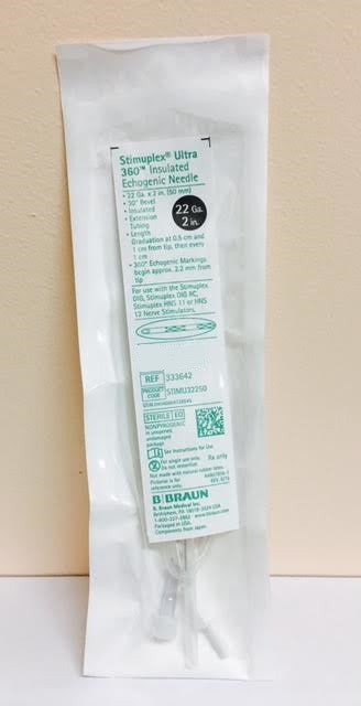 Needle Insulated, 22G x 2" , 25/cs (Rx) (Item is Non-Returnable) (Continental US+HI Only, Excluding IN and ND)