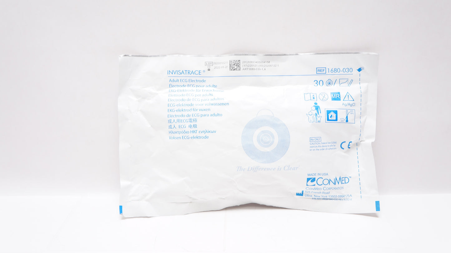 RTL Electrode, Tape, Wet Gel, 30/pouch, 20 pouches/cs