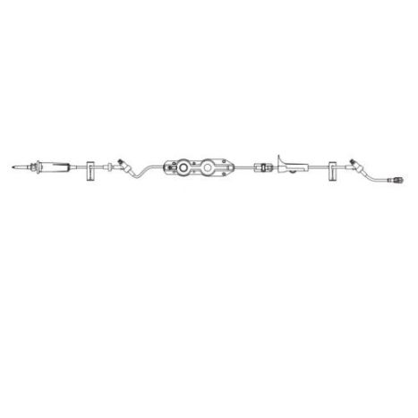 Pump Set, 0.2 Micron Filtered IV, 2 CARESITE Y-Sites, Latex Free (LF), 15 Drops/mL, 24/cs (Rx) (Continental US+HI Only)