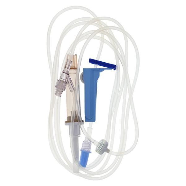 Continu-Flo Solution Set, Non-Vented Spike, Clearlink Luer Activated Valve, Backcheck Valve, Male Luer Lock Adapter with Retractable Collar, 10 drops/ml, 106" Length, Non-Pyrogenic, Contains DEHP, Sterile Fluid Path, 48/cs (Rx) (Continental US Only, Exclu