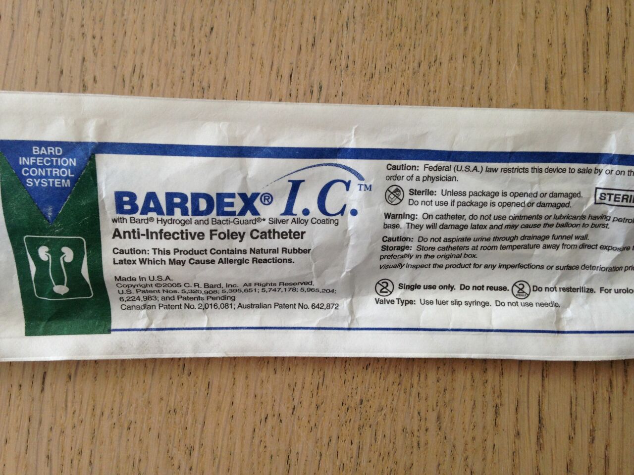 Bardex I.C. Foley Catheter, 2-Way, Specialty, Tiemann Model, Balloon 30cc, 22FR, 12/cs (US Only)