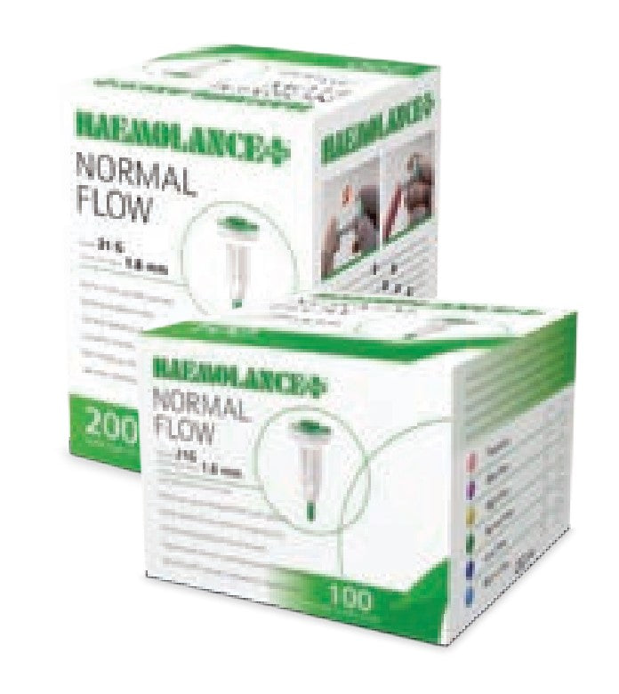 Lancet, HaemoLance Plus High Flow, 18G, 1.8mm, 100/bx