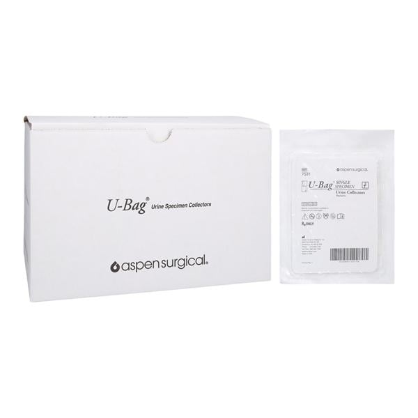 Urine Collection Bag, Stork U-Bag, Pediatric, 200mL, Single Specimen, Cloth Adhesive, Sterile, 1/pch, 100pch/bx (US Only) (Not Available For Sale into Canada)