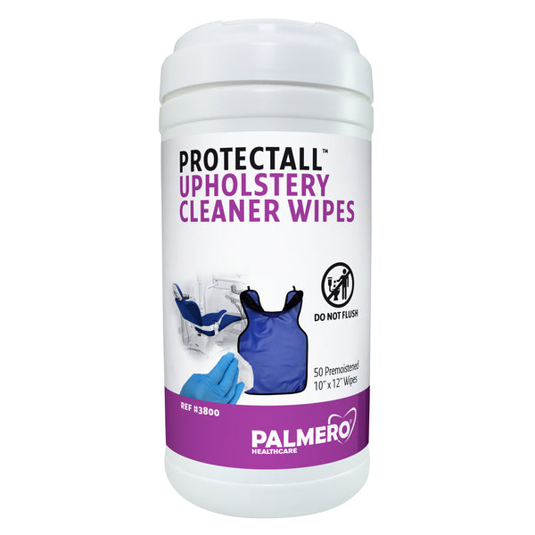 Protectall Upholstery Cleaner Wipes, 10 x 12, 50 ct/canister, 12 can/cs