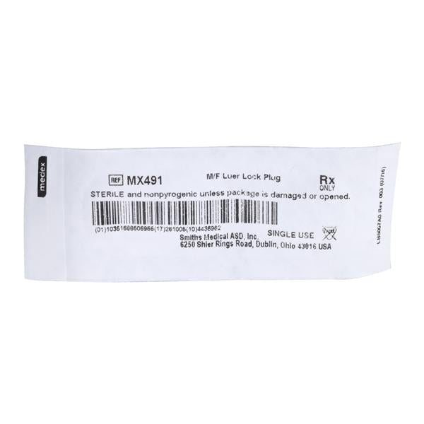 Luer Lock Cap, Dual Function, White, for Male & Female Ports, PVC Free, No DEHP, 100/cs (US Only)