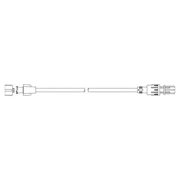 Standard Bore Extension Set with Swivel Luer Lock, 2.4ml PV, 21" Length, Non-DEHP Formulation, Latex-Free (LF), 50/cs (US Only)