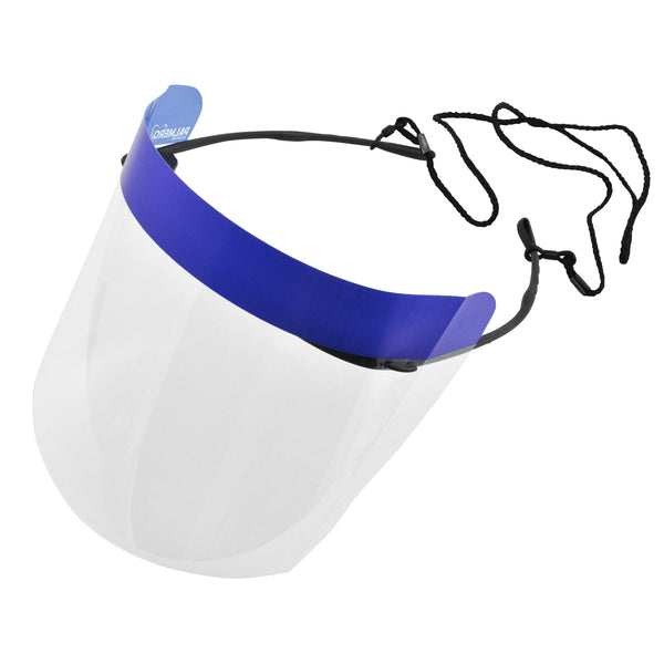 Face Shields, Office Pack (10 Frames, 20 Half Shields (5.5") & 1 cord/bx (US SALES ONLY)