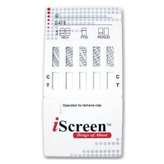 Drug Test, 6 Test Dip Device, Cocaine, Marijuana, Opiate, Amphetamine, Methamphetamine, Phencyclidine, 25/bx (US Only)