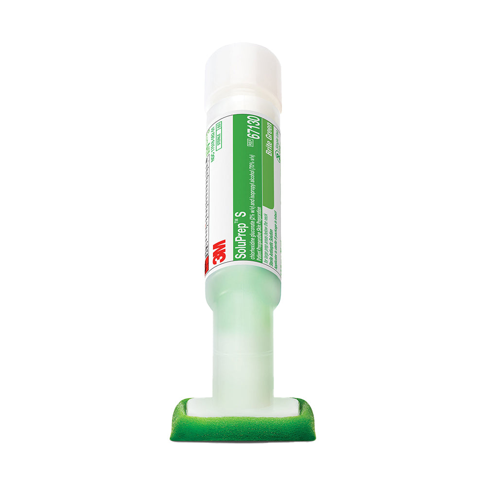 SoluPrep S Sterile Antiseptic Solution, 2% CHG/70% IPA, Brite Green, 10.5 ml, 50/cs (Continental US+HI Only) 