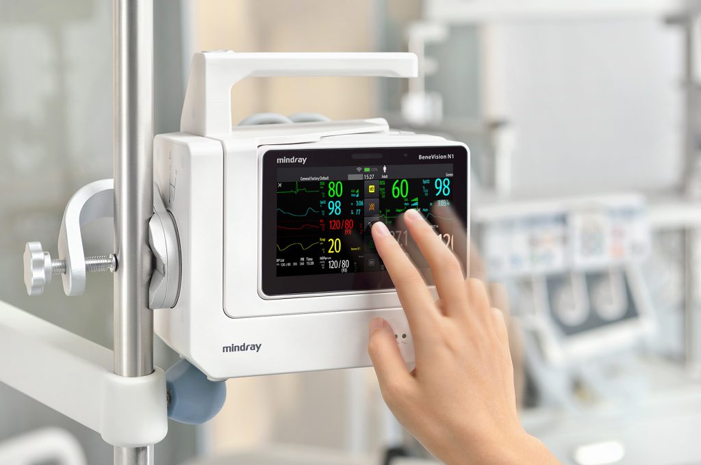N1 Monitor with Masimo SET SpO2, ST/Arrhythmia analysis, integrated CO2, 3/5/6-lead ECG, NIBP, two invasives, dual temperature, respiration, integrated battery, 2.4/5GHz wireless enabled (6660E-PA00020) (Continental US Only) (DROP SHIP ONLY) (Pricing Subject to Change without Notice)