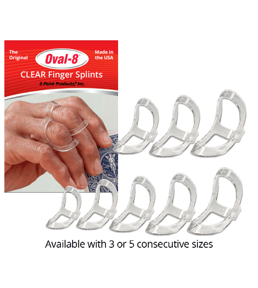 Oval-8 Finger Splint Refill, Size 8, 5/pk (090723) (Not to be sold on any third party online store or site, such as Amazon, Walmart, etc)