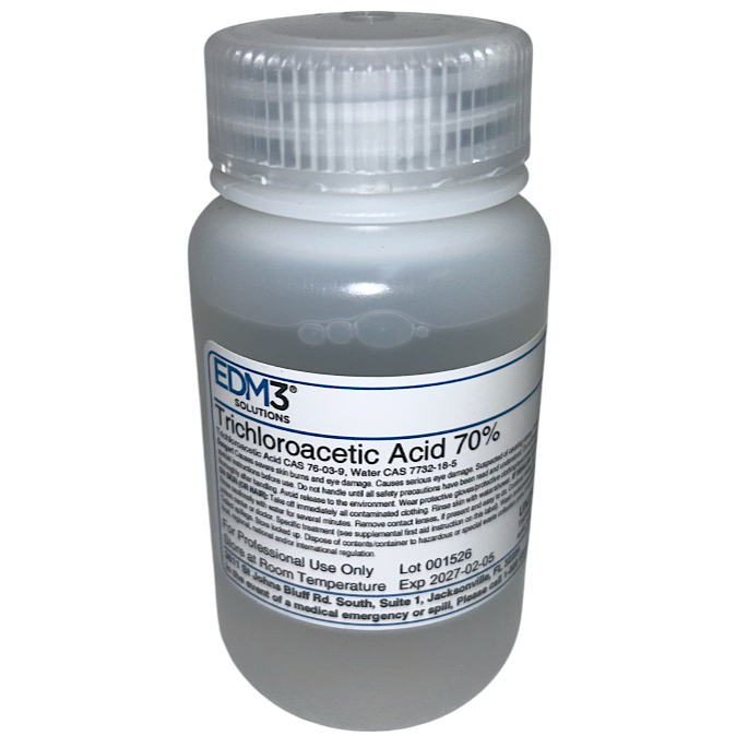 Trichloroacetic Acid, 70%, 4 oz (Item is Non-Returnable) (US Only) (Item is considered HAZMAT and cannot ship via Air or to AK, GU, HI, MP, PR, VI)