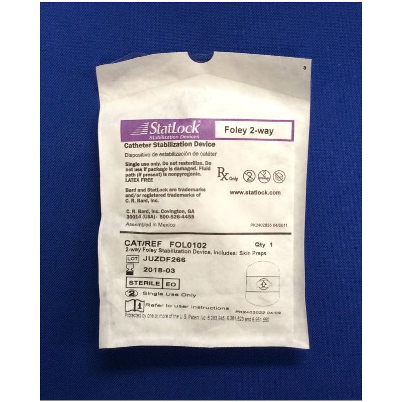 Stabilization Device, Foley, Tricot Anchor Pad, for Latex & Silicone Catheters, Adult, 25/cs (US Only)