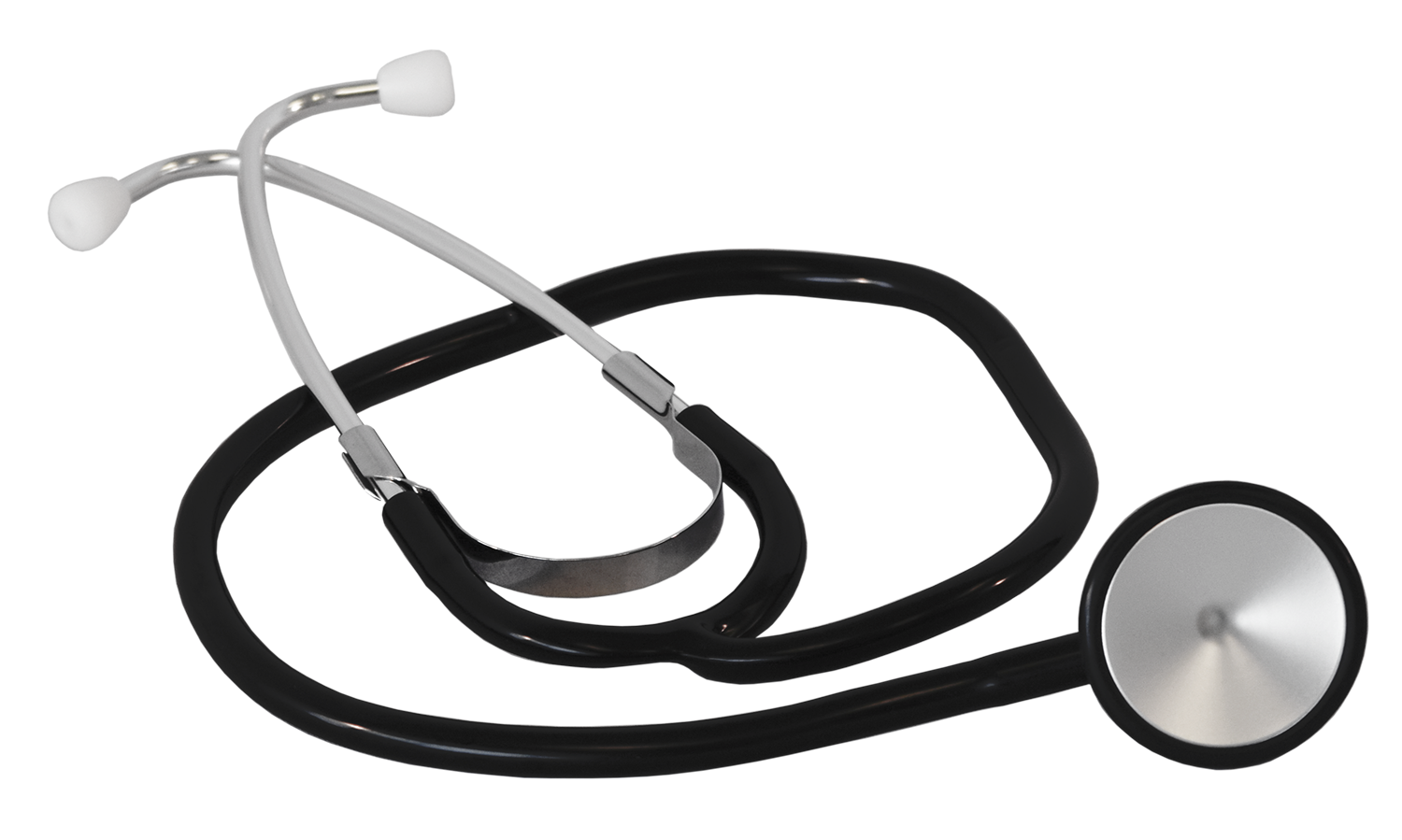 Stethoscope, Single Head, Adult, Black, 50 bg/bx, 2 bx/cs