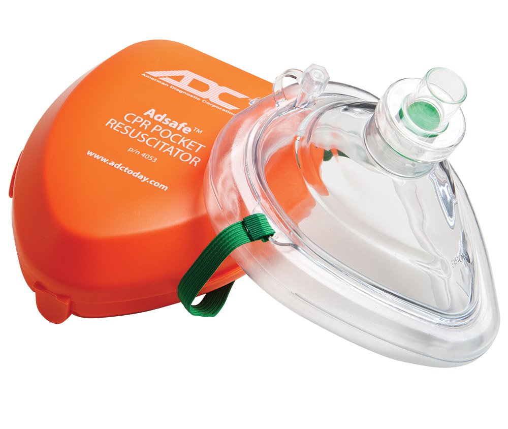 CPR Valve Mask Resuscitator In Case, Orange, Canada Packaging Version