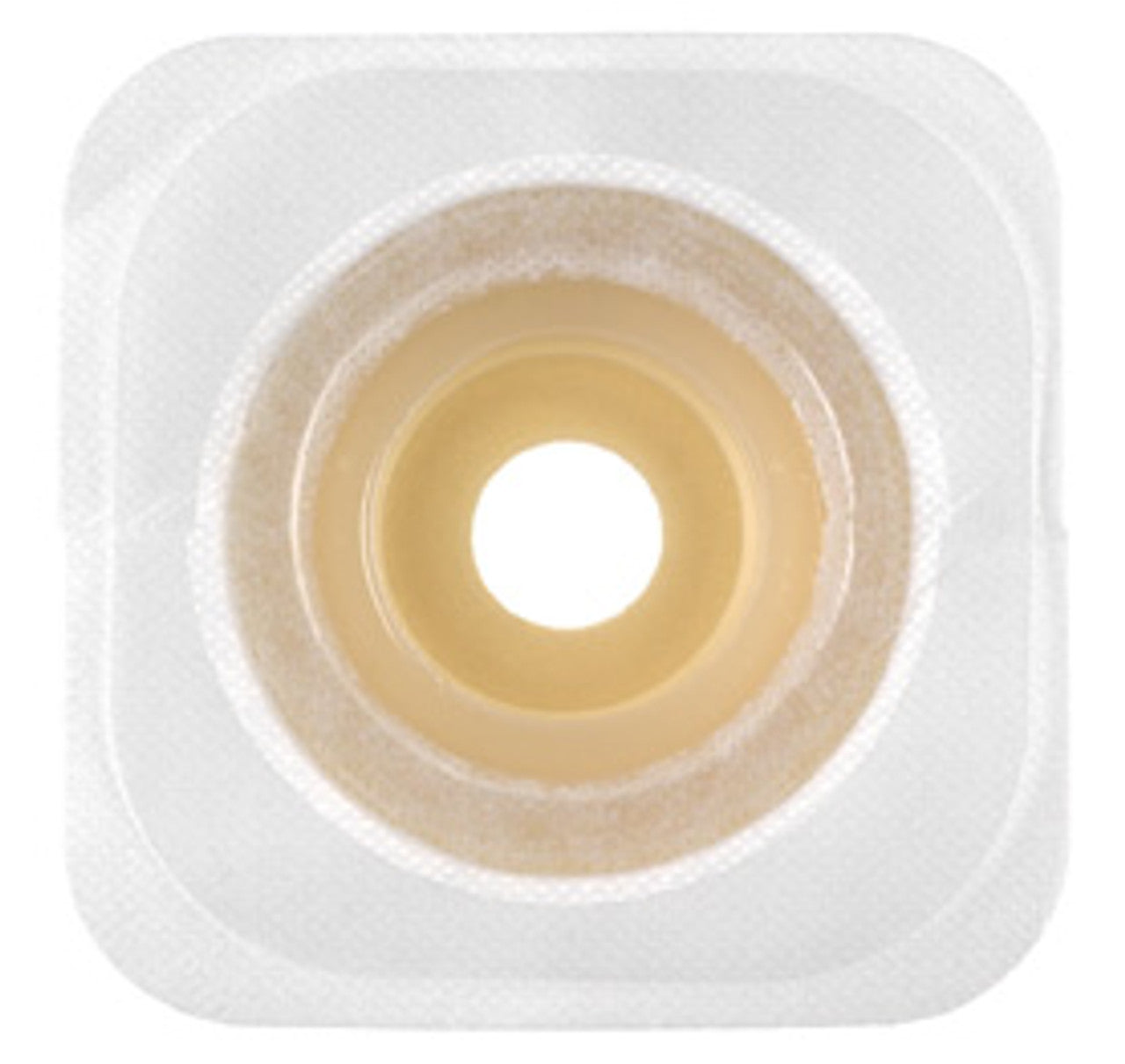 Adhesive Coupling, Durahesive Convex Skin Barrier Mold-to-Fit Opening, Fleixable Tape Collar with Landing Zone Flange, White, 1 1/4" - 1 3/4", Stoma Opening, Large, 10/bx (Continental US Only)