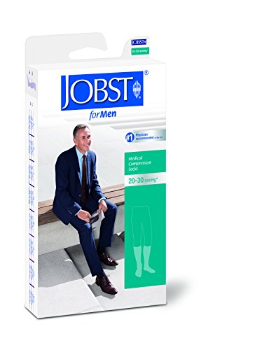 Compression Hose, Knee High, 20-30 mmHG, Open Toe, Black, Large (Continental US Only)