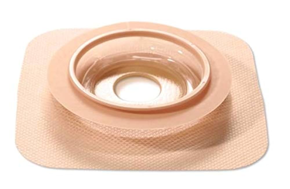 Durahesive Skin Barrier with Mold-to-Fit Opening, Hydrocolloid Tape Collar, 2 1/4" Accordion Flange, 7/8" - 1 1/4" Stoma Opening, Tan, 10/bx (Continental US Only)