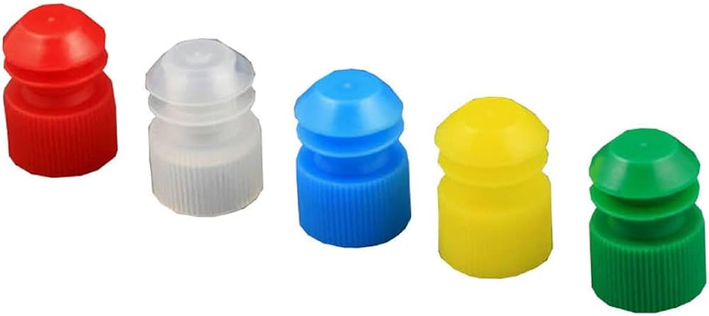 Test Tube Cap, 16mm, Flanged Plug, Yellow, 1000/bg